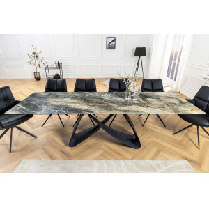 INFINITY design kerámia bővíthető étkezőasztal - 180-220-260cm - taupe