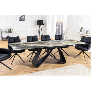 INFINITY design kerámia bővíthető étkezőasztal - 180-220-260cm - taupe