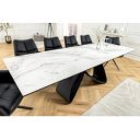 INFINITY design kerámia bővíthető étkezőasztal - 180-220-260cm - fehér