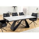 INFINITY design kerámia bővíthető étkezőasztal - 180-220-260cm - fehér