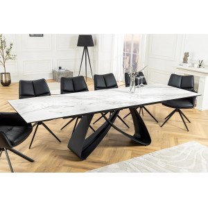 INFINITY design kerámia bővíthető étkezőasztal - 180-220-260cm - fehér Bővíthető étkezőasztal