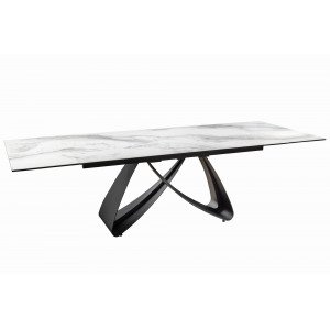 INFINITY design kerámia bővíthető étkezőasztal - 180-220-260cm - fehér