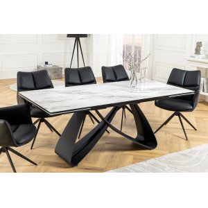 INFINITY design kerámia bővíthető étkezőasztal - 180-220-260cm - fehér