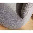BONILLA design bouclé fotel - fehér/szürke