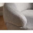 BONILLA design bouclé fotel - fehér/szürke