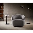 BONILLA design fotel - szürke / vintage barna