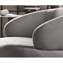 BONILLA design fotel - szürke / vintage barna