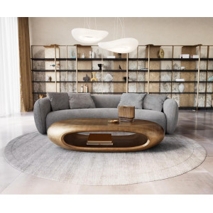 SINOR design dohányzóasztal - 140cm - bronz