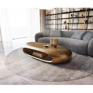 SINOR design dohányzóasztal - 140cm - bronz