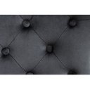 CASTLE RING elegáns bársony szék - fekete