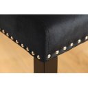 CASTLE elegáns bársony szék - fekete