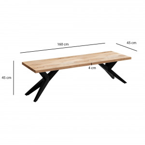 LESSING modern akác ülőpad - 120/160/175cm