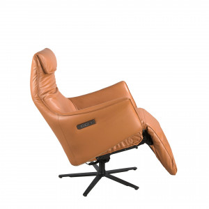 PALOMO prémium bőr relaxfotel - barna