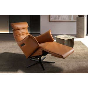 PALOMO prémium bőr relaxfotel - barna Angel Cerdá