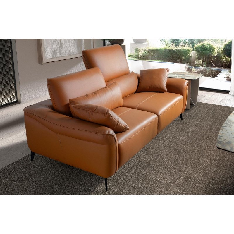 PALOMO prémium bőr kanapé - 3 személyes