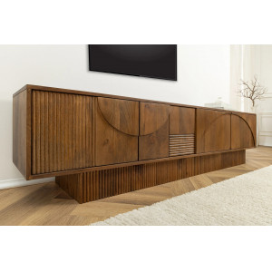 DECORAND különleges mangófa TV-szekrény - 200cm - barna