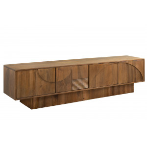 DECORAND különleges mangófa TV-szekrény - 200cm - barna