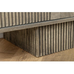 DECORAND különleges mangófa TV-szekrény - 200cm - szürke