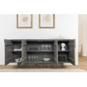 DECORAND különleges mangófa komód - 170cm - szürke