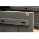 DECORAND különleges mangófa komód - 170cm - szürke