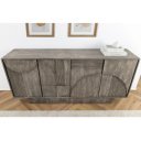 DECORAND különleges mangófa komód - 170cm - szürke