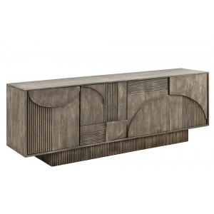 DECORAND különleges mangófa komód - 170cm - szürke