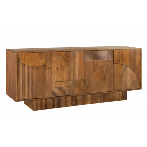 DECORAND különleges mangófa komód - 170cm - barna