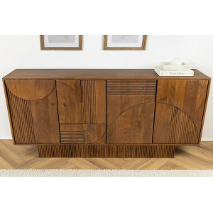 DECORAND különleges mangófa komód - 170cm - barna