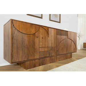 DECORAND különleges mangófa komód - 170cm - barna