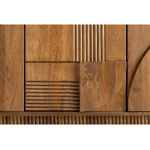DECORAND különleges mangófa komód - 170cm - barna