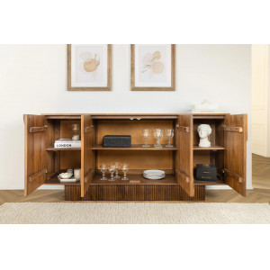 DECORAND különleges mangófa komód - 170cm - barna
