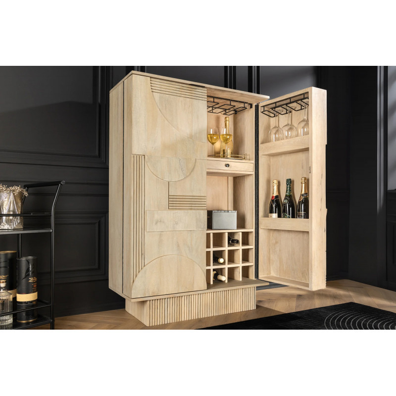 DECORAND különleges mangófa bárszekrény