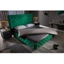 PARIS modern bársony ágykeret- 180x200cm - zöld