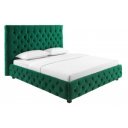 PARIS modern bársony ágykeret- 180x200cm - zöld