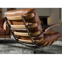 MOLINA prémium bőr fotel - barna