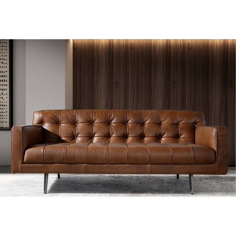 RUSSO prémium bőr kanapé - 2 személyes