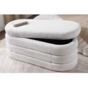 VOGUE design boucle ülőpad - fehér