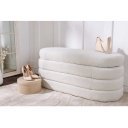 VOGUE design boucle ülőpad - fehér