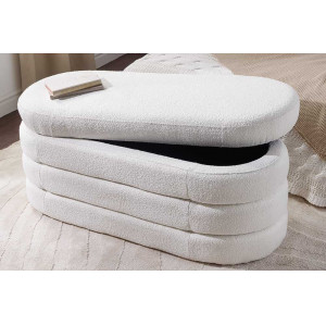 VOGUE design boucle ülőpad - fehér