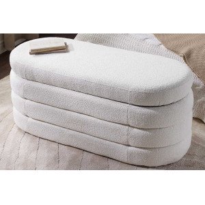 VOGUE design boucle ülőpad - fehér