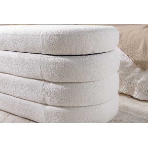 VOGUE design boucle ülőpad - fehér