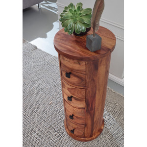 TELENDRA rózsafa fiókos tároló - 85cm