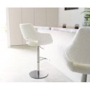 VESTA prémium bárszék - fehér bouclé