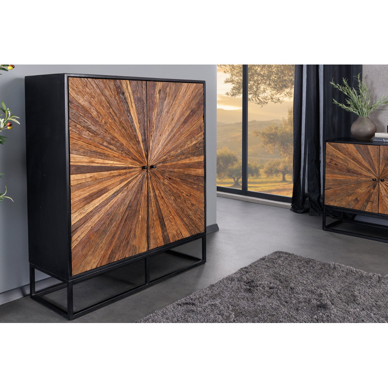 BARRACUDA STAR design teakfa szekrény - 120cm