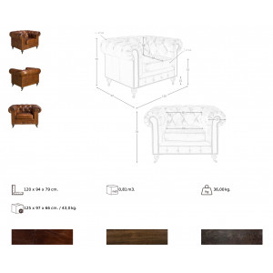 GRIMALDI prémium bőr fotel