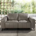 NIETO prémium bőr relax kanapé - 2 személyes - szürke