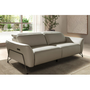 ESPOSITO prémium bőr relax kanapé - 3 személyes - beige Angel Cerdá