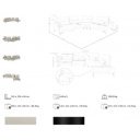 PAREDES prémium bőr sarokkanapé - jobbos kivitel