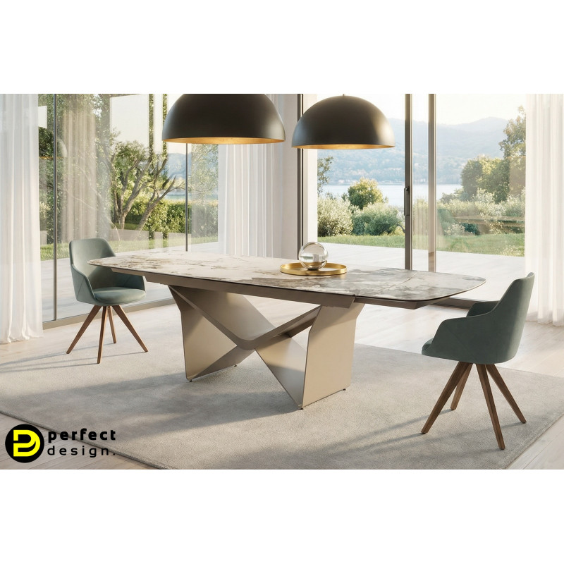 MANCINI prémium bővíthető kerámia étkezőasztal - 200-290cm