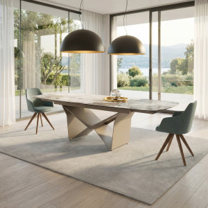 MANCINI prémium bővíthető kerámia étkezőasztal - 200-290cm